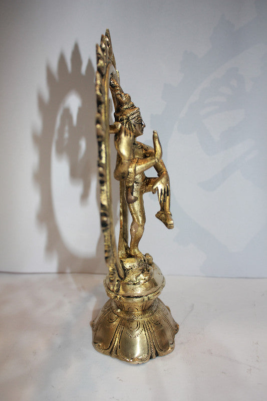 Brass Nataraja God Idol Statue 1323g - PUSHMYCART