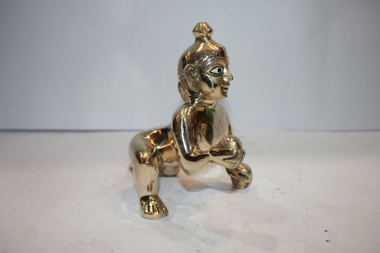 Brass Laddu Gopal Statue Murti Idol 905g