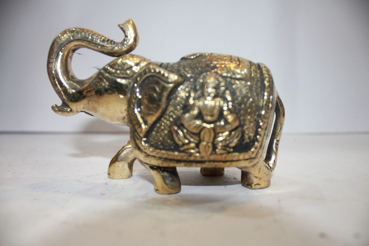 Brass Pair Elephant Statue 1455g - PUSHMYCART