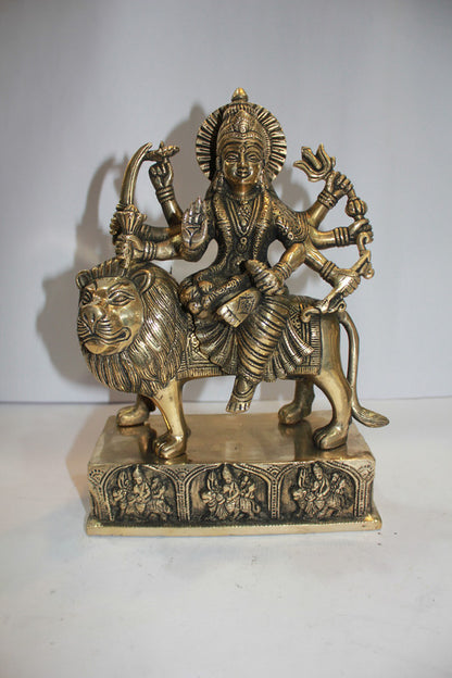 Brass Durga Ji God Idol Statue 4713g