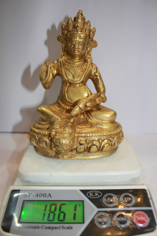 Brass Kuber Ji Statue 1861g - PUSHMYCART