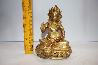 Brass Kuber Ji Statue 1861g - PUSHMYCART