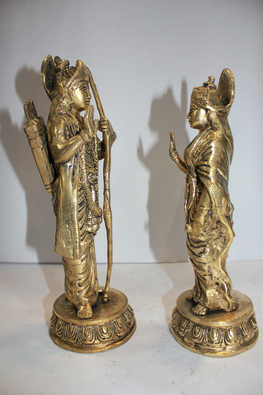 Ram Sita Statue Pair Statue 3743g - PUSHMYCART
