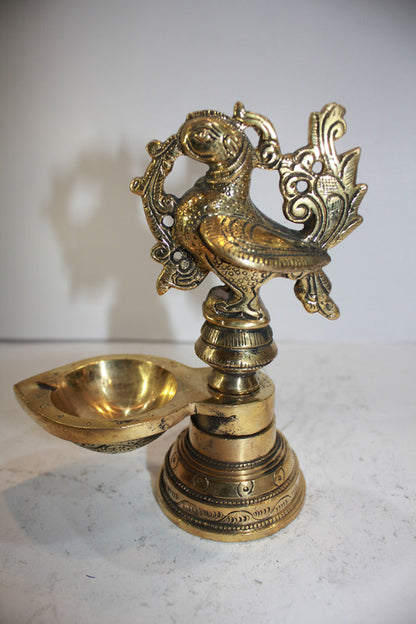 Brass Murga Lamp, Diya, Deepak 818g