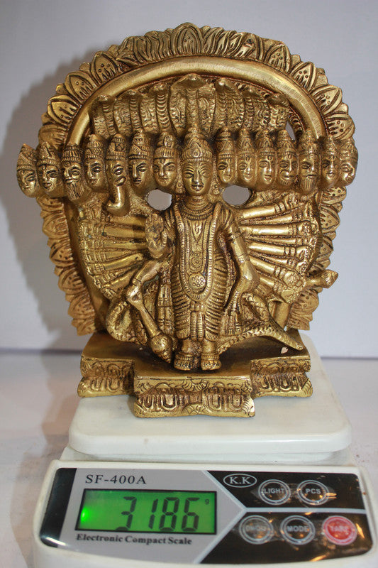 Brass Virat Roop of Lord Vishnu Statue 3186g - PUSHMYCART