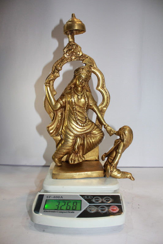Brass Kali Maa God Idol Statue 3268g - PUSHMYCART