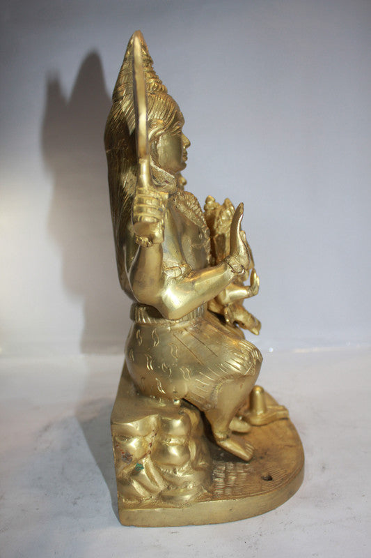 Brass Shiv Parivar Idol Statue 9.7kg - PUSHMYCART
