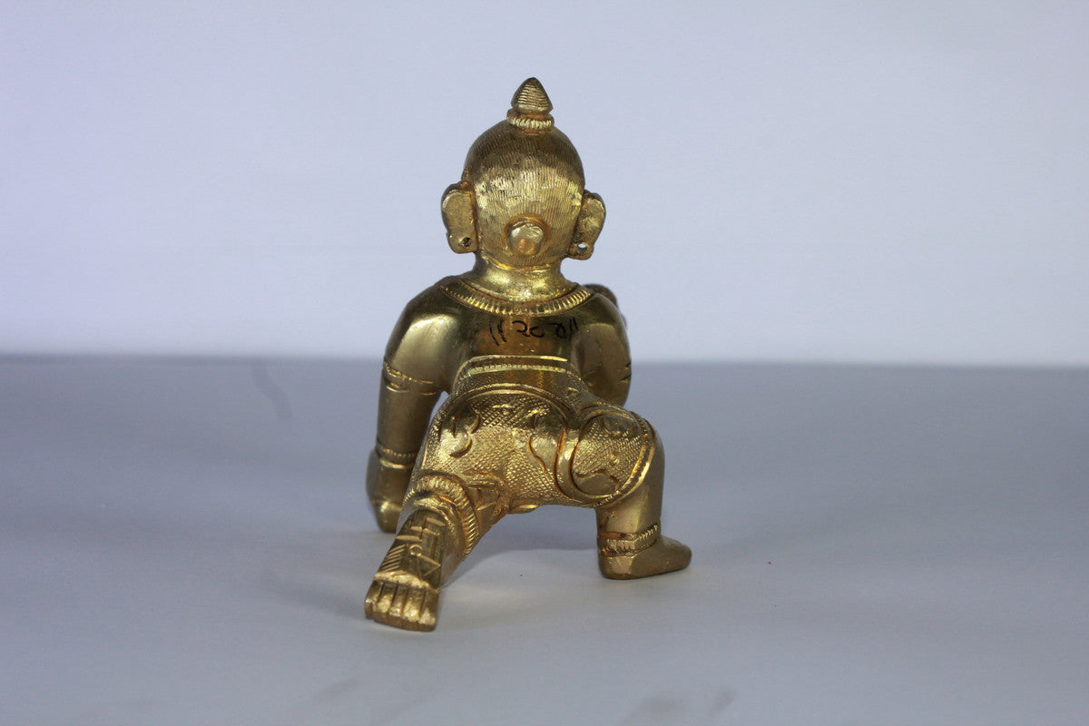 Brass Laddu Gopal Statue Idol 244g