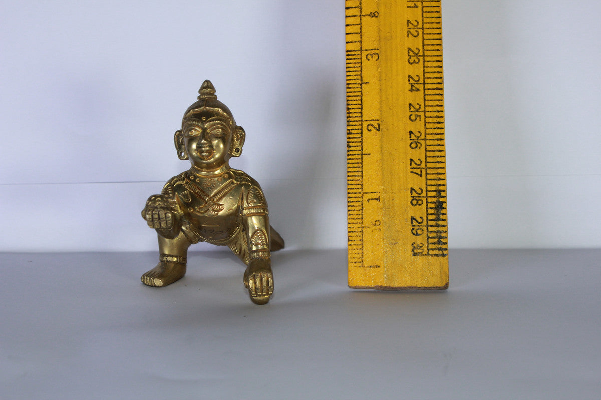 Brass Laddu Gopal Statue Idol 244g