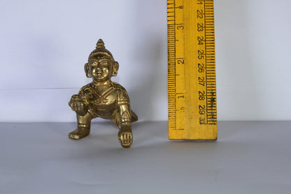 Brass Laddu Gopal Statue Idol 244g