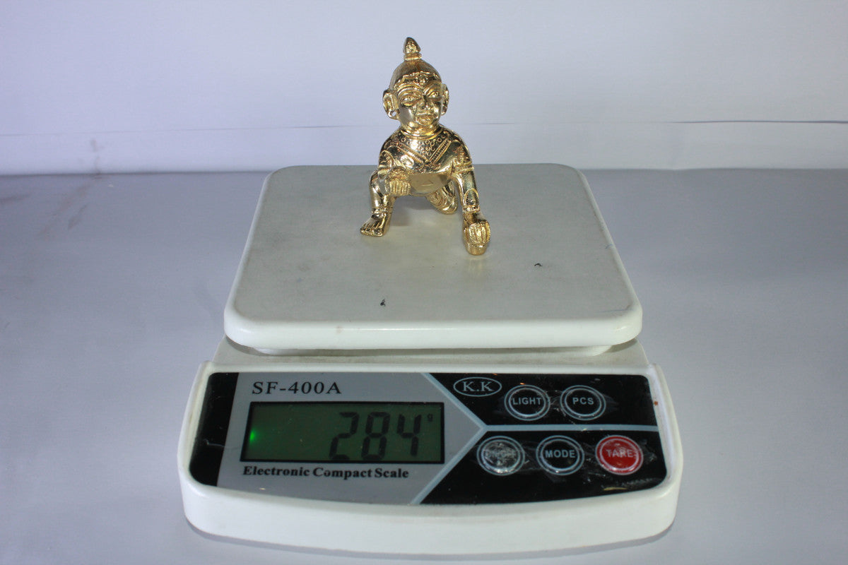 Brass Laddu Gopal Statue Idol 284g