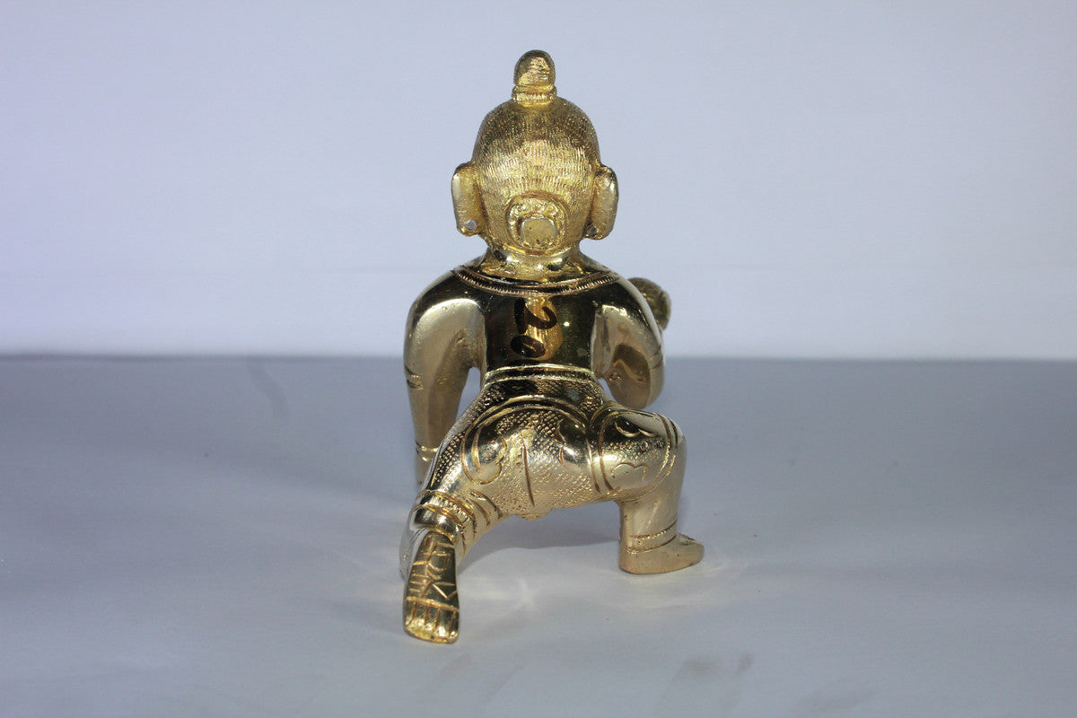 Brass Laddu Gopal Statue Idol 659g