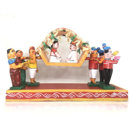 Marriage Pallaki Show Piece Palanquin from Kondapalli