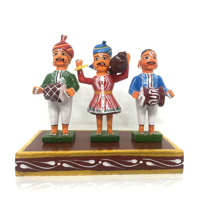Colorful Burrakatha Wooden toys from Kondapalli