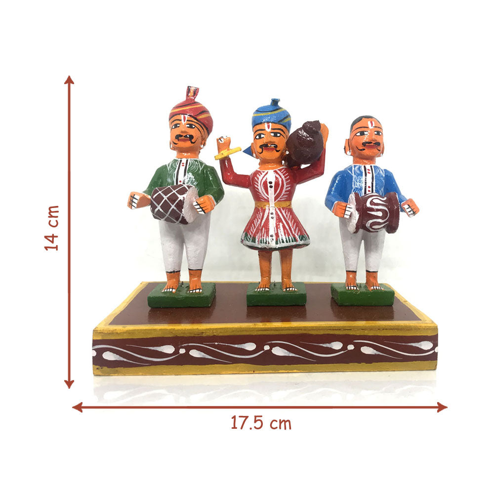 Colorful Burrakatha Wooden toys from Kondapalli - PUSHMYCART