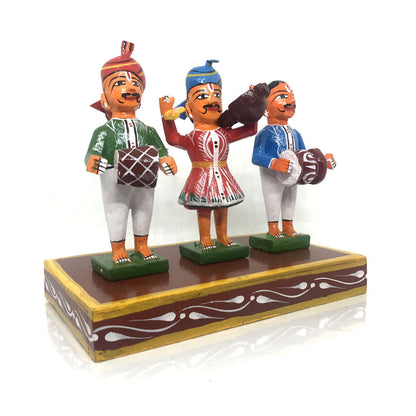 Colorful Burrakatha Wooden toys from Kondapalli - PUSHMYCART