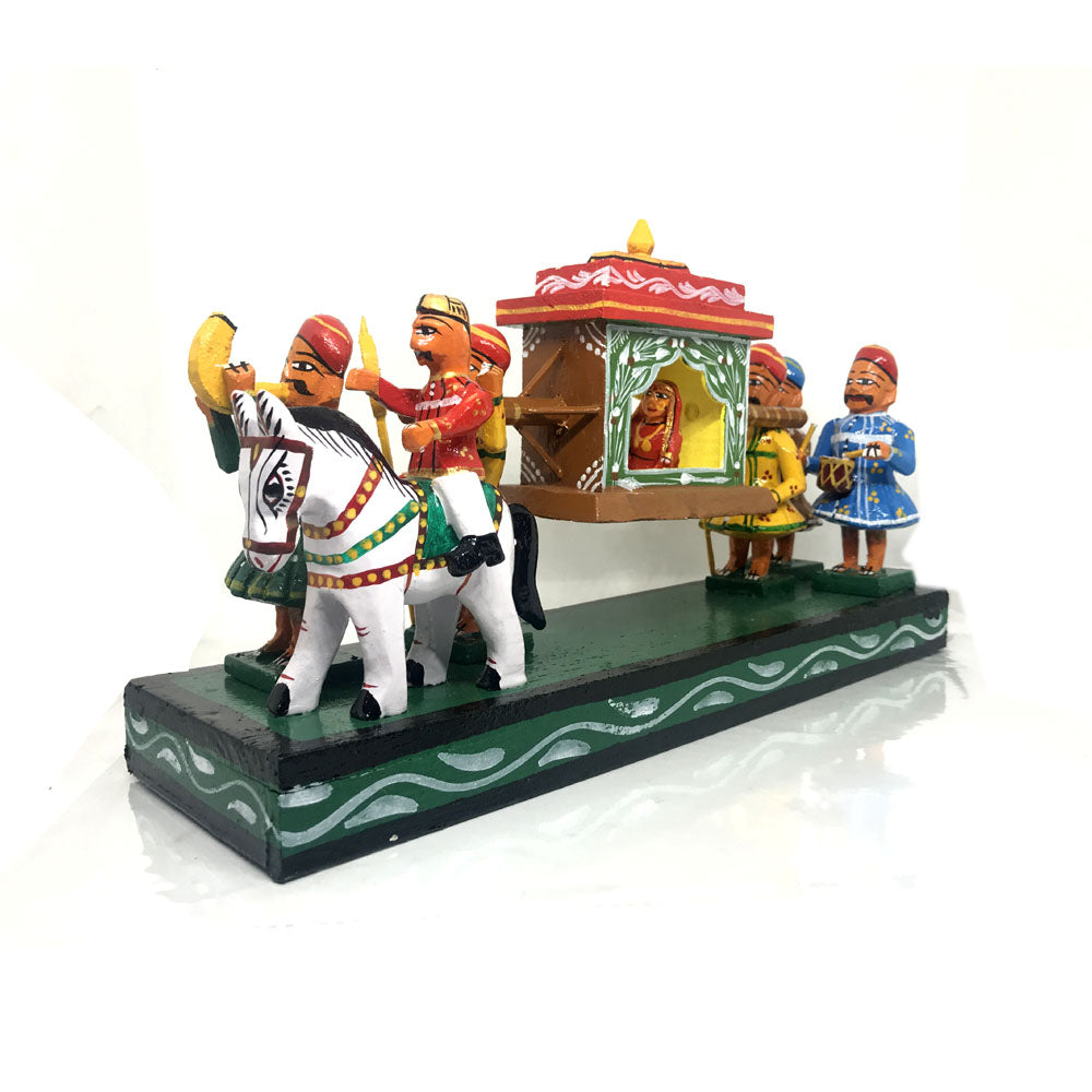 Traditional Bridal Palanquin - Kondapalli Toys - PUSHMYCART