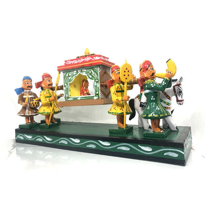Traditional Bridal Palanquin - Kondapalli Toys - PUSHMYCART