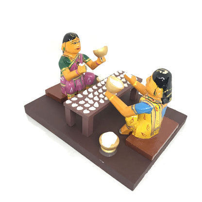 Vadiyalu(Sun dried crisps) making - Kondapalli Toys - PUSHMYCART