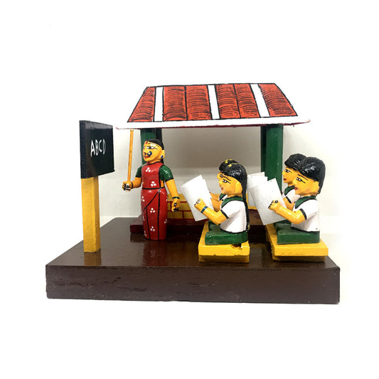 School in Village - Kondapalli Toys - PUSHMYCART