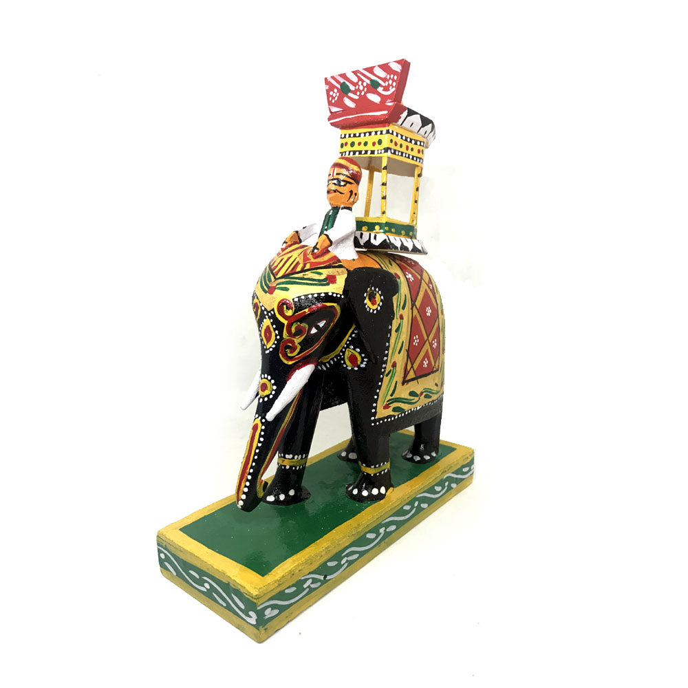 Elephant with Ambari (4 Inch Size)  - Kondapalli Toys - PUSHMYCART