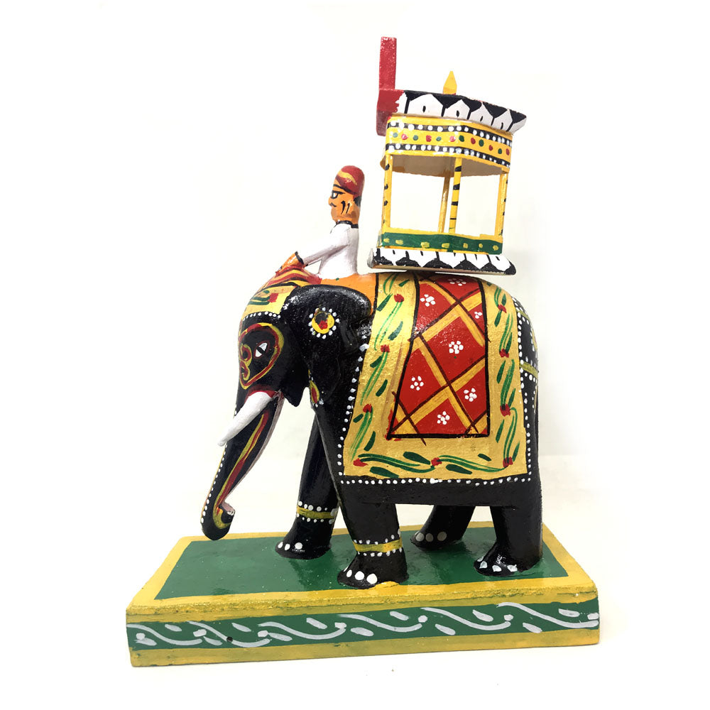 Elephant with Ambari (4 Inch Size)  - Kondapalli Toys - PUSHMYCART
