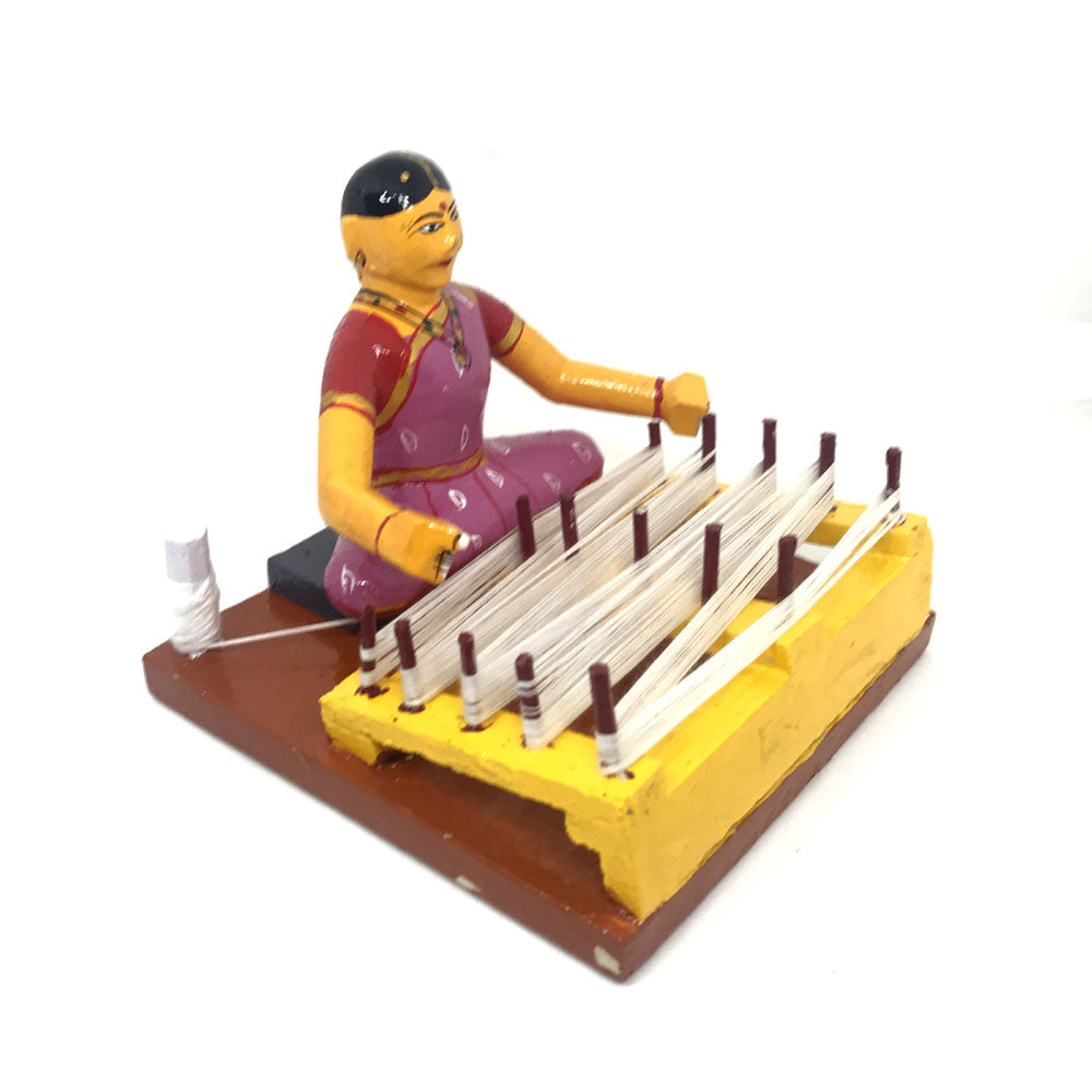 Village craftsman - Set of 6 - Kondapalli Toys - PUSHMYCART