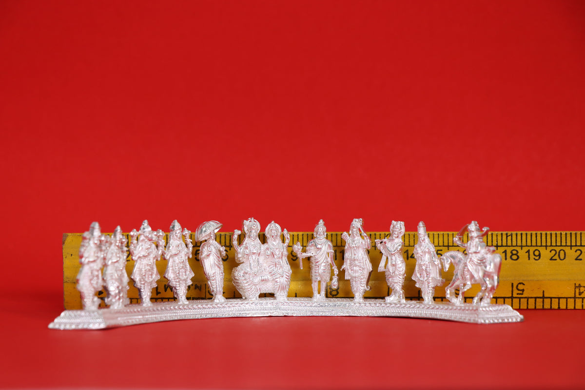 Pure Silver Dasavataram 127.63 Grams - PUSHMYCART
