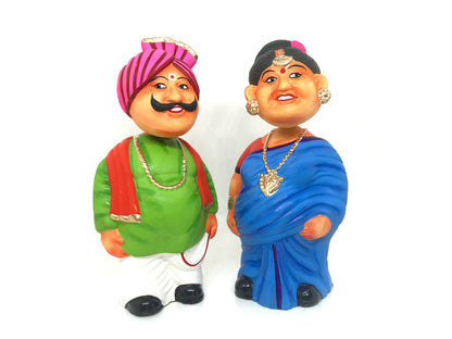 Bobble head Toy Old couple Budda Buddi Pair