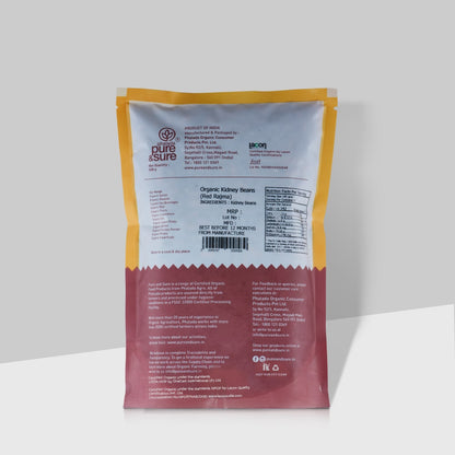 Pure & Sure Rajma / Kidney Beans Traditional Organic Pulses