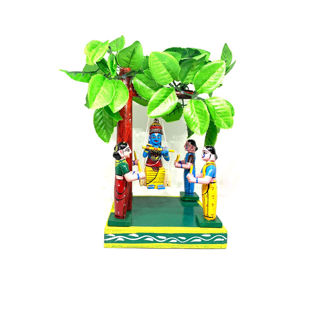 Krishna Jhula with Gopikas Kondapalli Toys