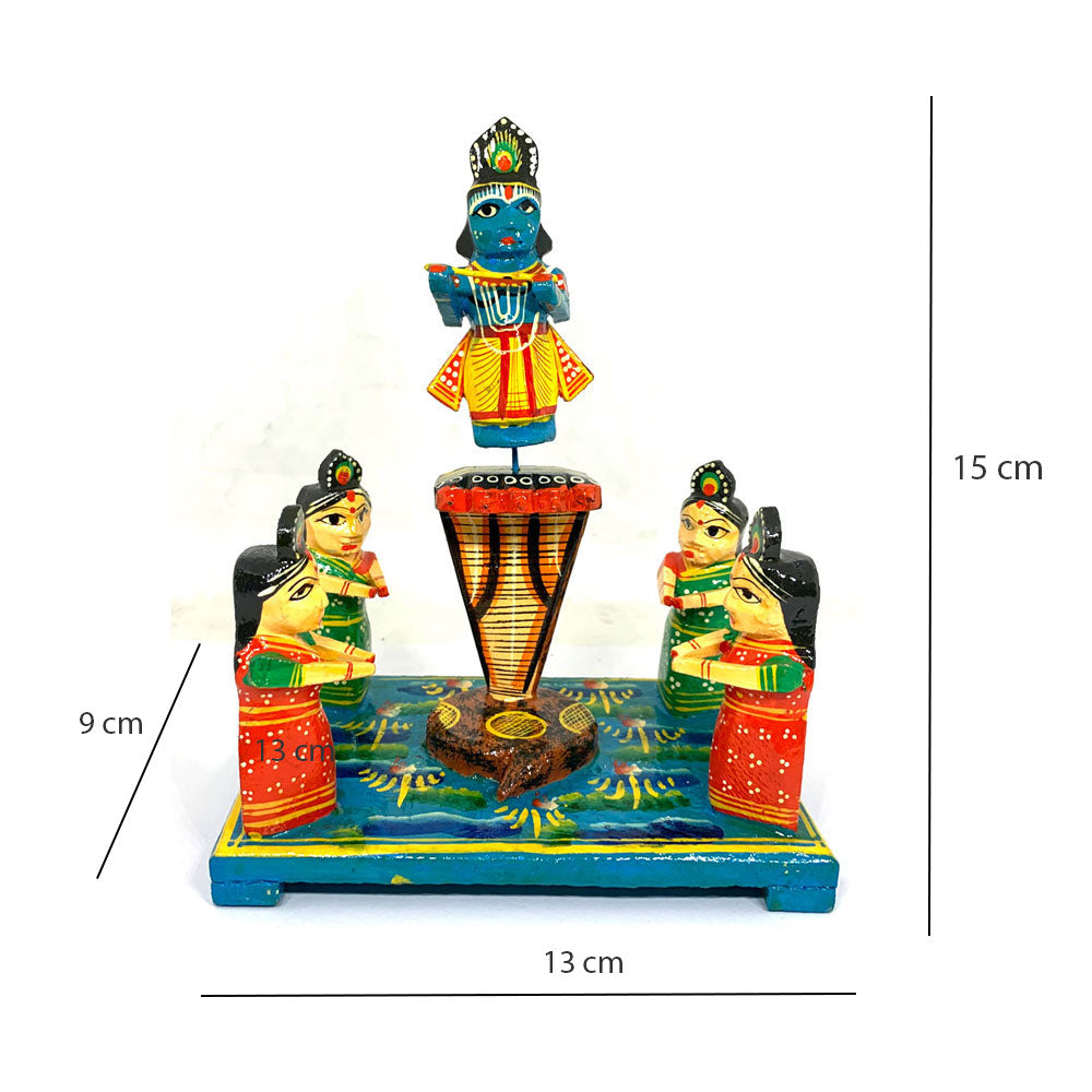 Krishna On Top Of Naga - Kondapalli Bommalu - PUSHMYCART
