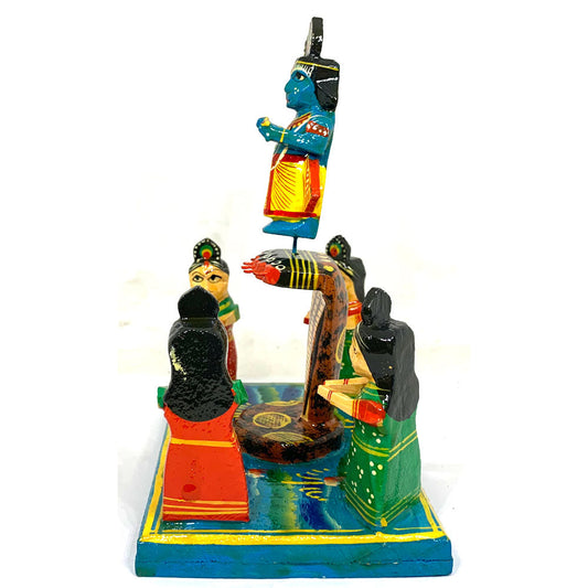 Krishna On Top Of Naga - Kondapalli Bommalu - PUSHMYCART