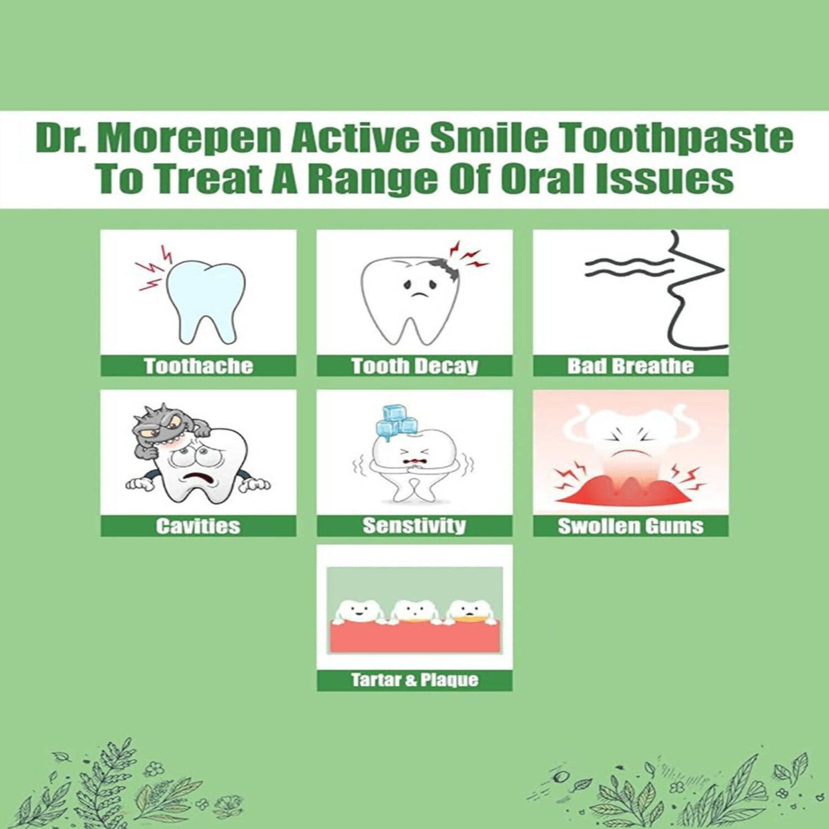 Dr. Morepen Active Smile Toothpaste with Bamboo Brush - PUSHMYCART