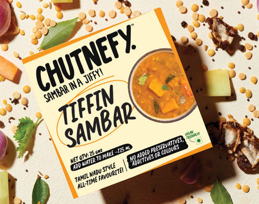 Chutnefy Sidekick Tiffin Sambar | Tamil Nadu Style