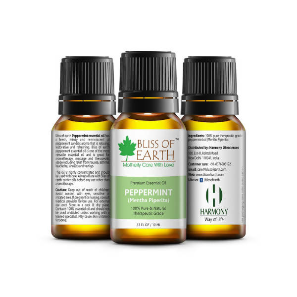 Bliss of Earth Premium Essential Oil Peppermint - PUSHMYCART