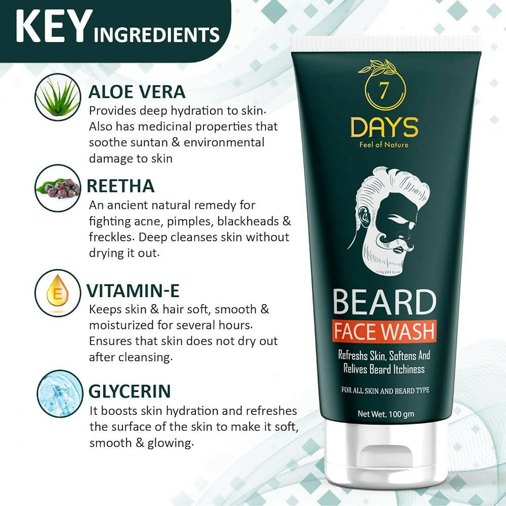 7 Days Beard Face Wash 