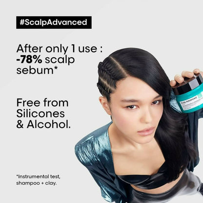 L'Oreal Paris Scalp Advanced Anti-Oiliness 2-In-1 Deep Purifier Clay With 3% AHA - PUSHMYCART