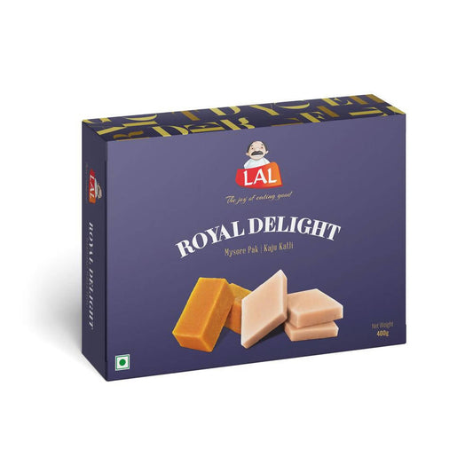 Lal Sweets Royal Delight Mysore Pak and Kaju Katli 400g