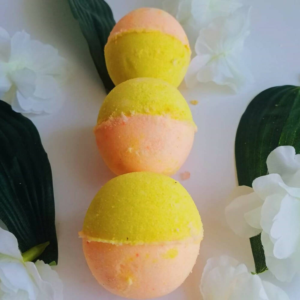 Aaranyam Fizzy Aromatic Bath Soap Orange and Lemon