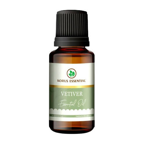 Korus Essential Vetiver Essential Oil - Therapeutic Grade
