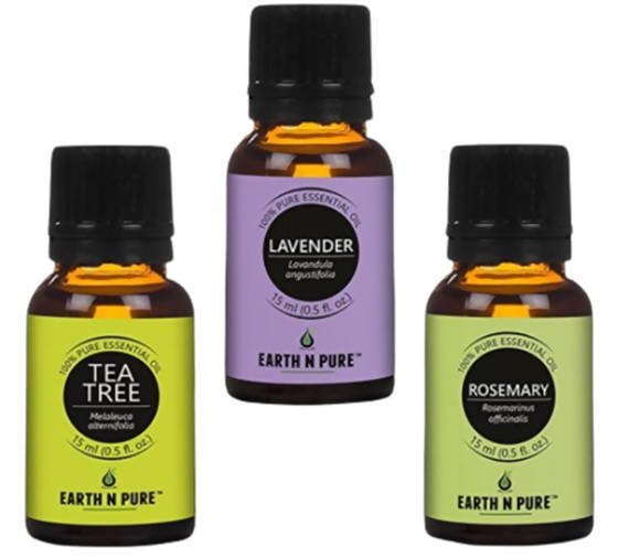 Earth N Pure Essential Oils (Tea Tree, Lavender & Rosemary)