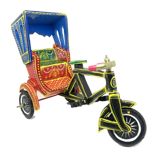Handmade Rickshaw Show Piece Kondapalli Toys
