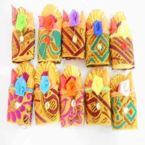 Basket Haldi Kumkum With Rose - 10gms - PUSHMYCART
