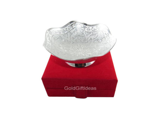 6 Inch Silver Plated Bowl - 750gms - PUSHMYCART