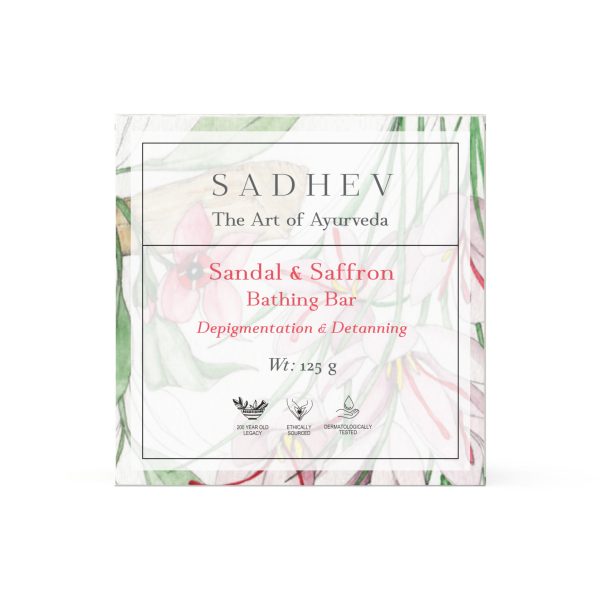 Sadhev Sandal & Saffron Bathing Bar 125g