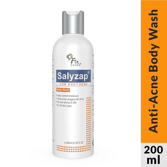 Fixderma Skincare Salyzap Body Wash For Body Acne | Salicylic Acid Body Wash 