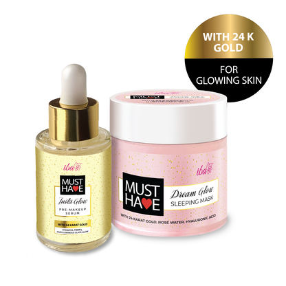 Iba Must Have Insta Glow Pre-Makeup Serum + Sleeping Mask Combo
