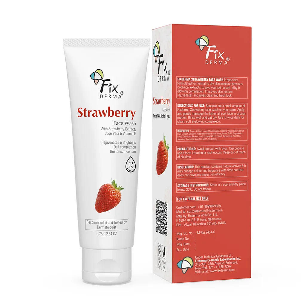 Fixderma Skincare Strawberry Face Wash