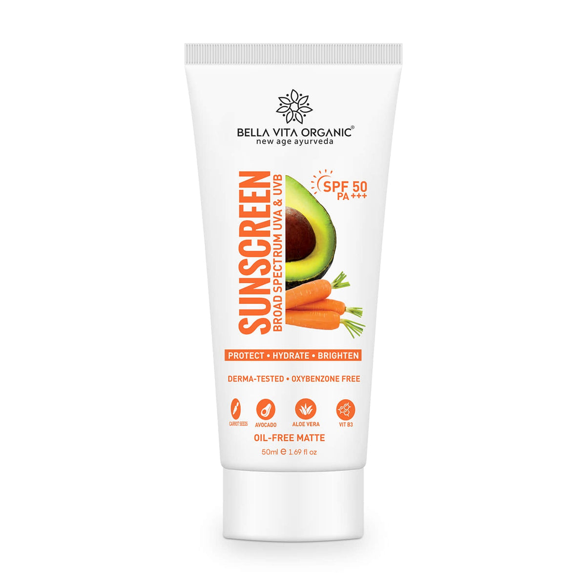 Bella Vita Organic SPF 50 Pa+++ Sunscreen 50ml